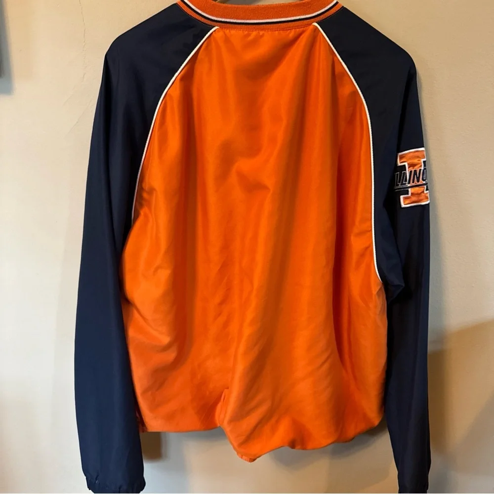 Vintage Illinois Fighting Illini XL 58 Sports NCAA Pullover 90s Pockets - Picture 8 of 8